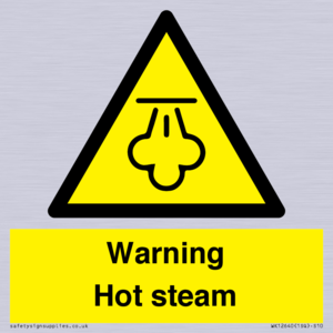 Warning Hot steam